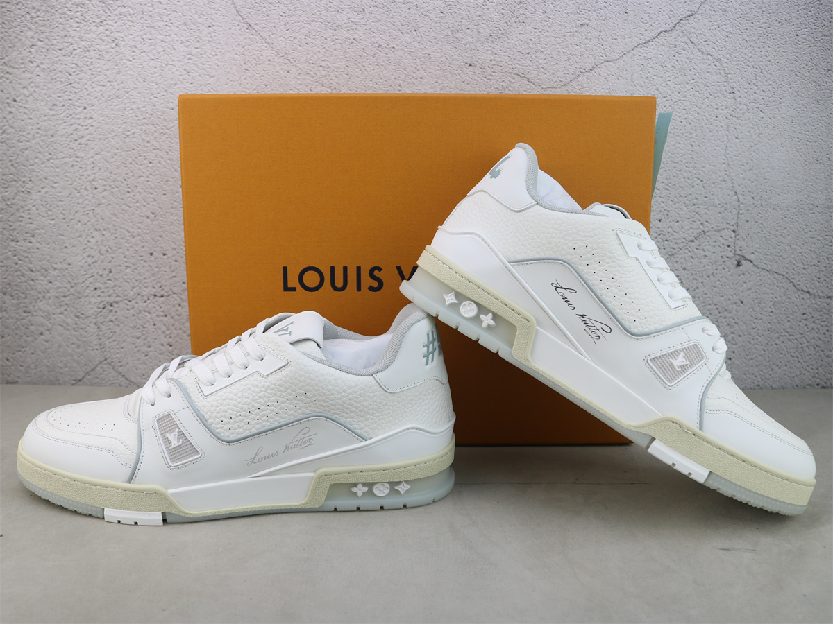 LV Trainer Sneaker White